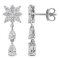 Lab Grown Diamonds Earrings in 14k White Gold