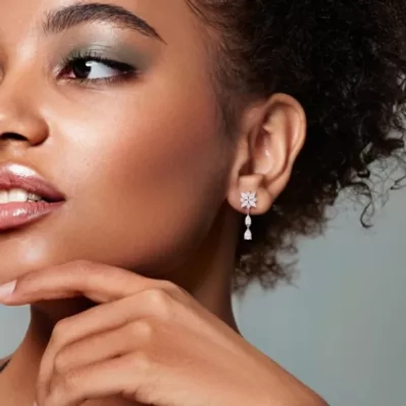 Lab Grown Diamonds Earrings in 14k White Gold