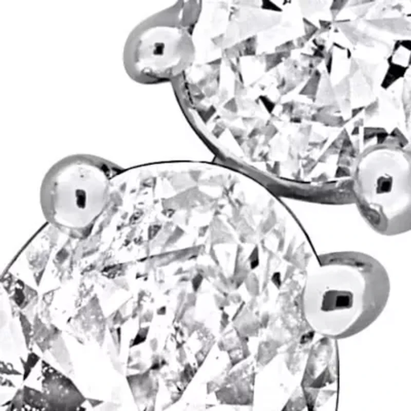 Lab Grown Diamonds Earrings in 14k White Gold