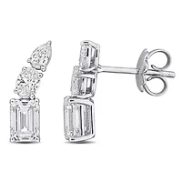 Lab Grown Diamonds Earrings in 14k White Gold