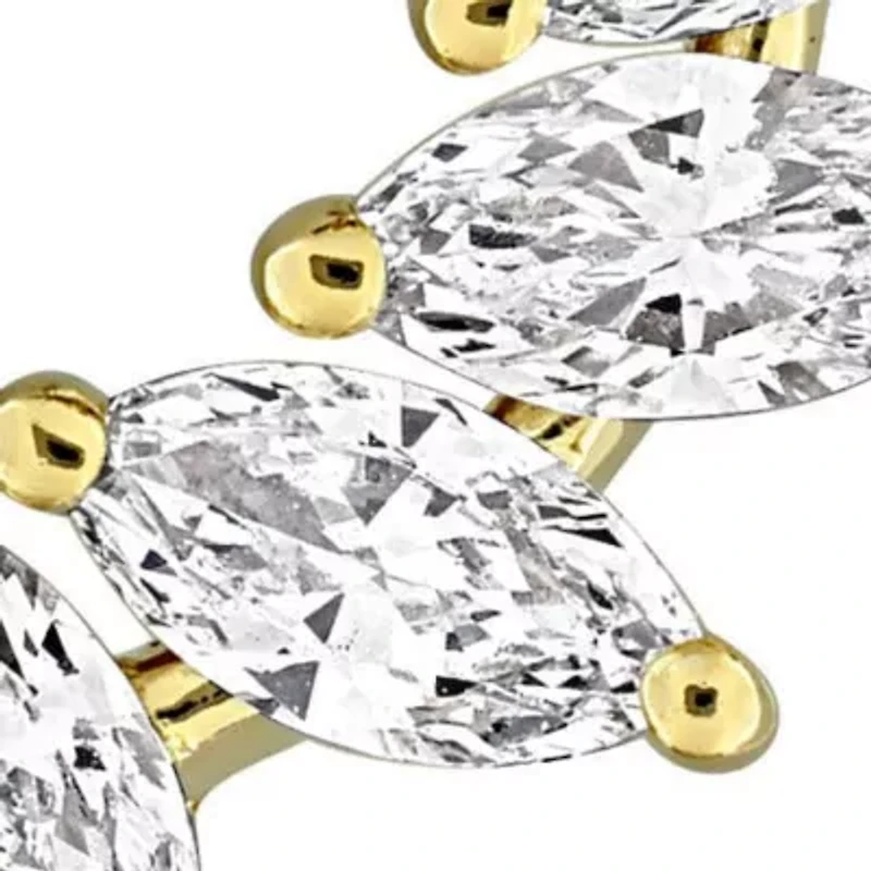 Lab Grown Diamond Earrings in 14k Yellow Gold