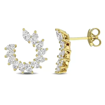 Lab Grown Diamond Earrings in 14k Yellow Gold