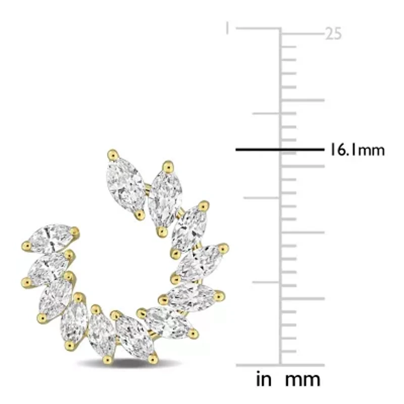 Lab Grown Diamond Earrings in 14k Yellow Gold