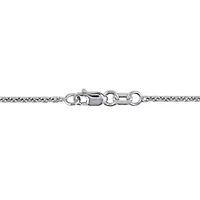 Lab Grown Diamond Necklace in 14k White Gold- 17 in