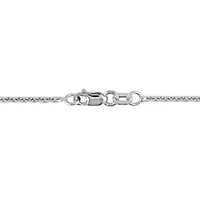 Lab Grown Diamond Necklace in 14k White Gold- 17 in