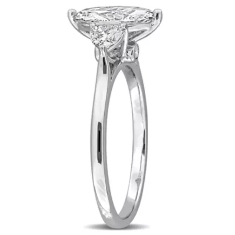 Lab Grown Diamonds Ring 14k White Gold