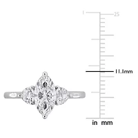Lab Grown Diamonds Ring 14k White Gold