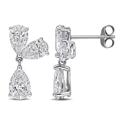 Lab Grown Diamond Earrings in 14k White Gold