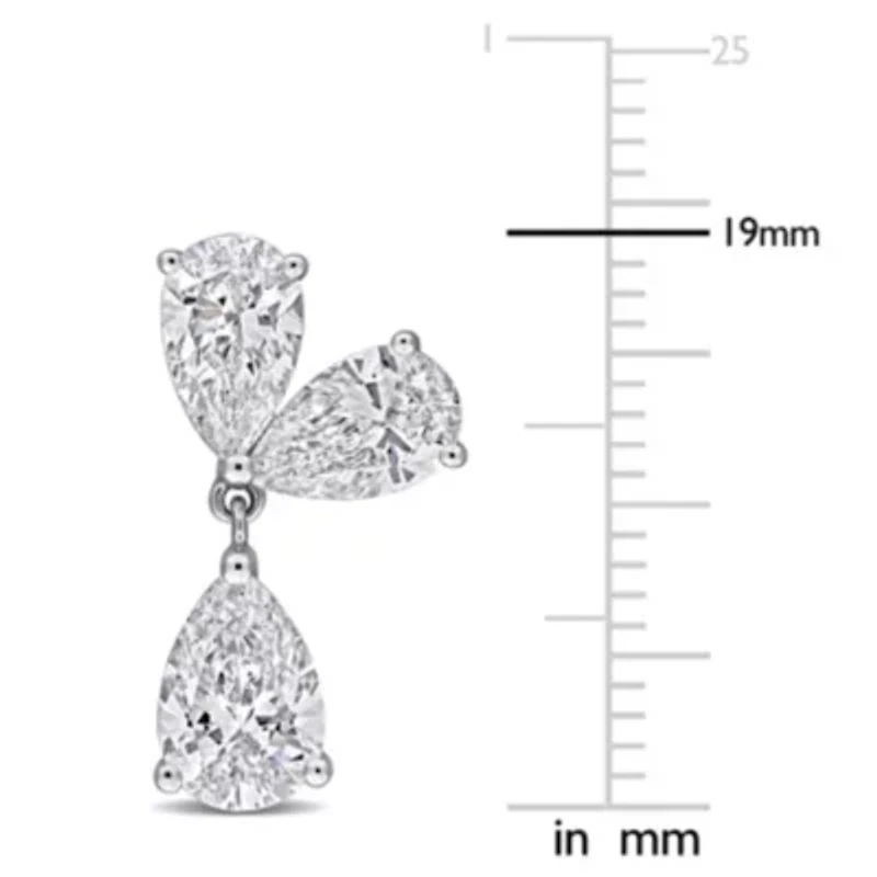 Lab Grown Diamond Earrings in 14k White Gold