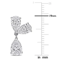 Lab Grown Diamond Earrings in 14k White Gold