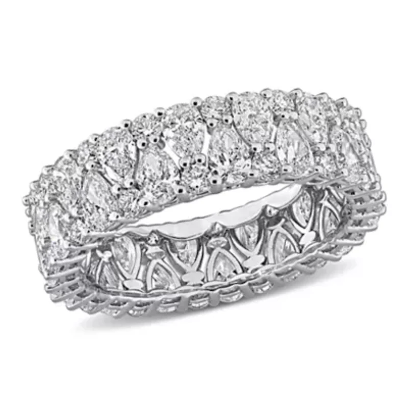 Lab Grown Diamonds Ring 14k White Gold