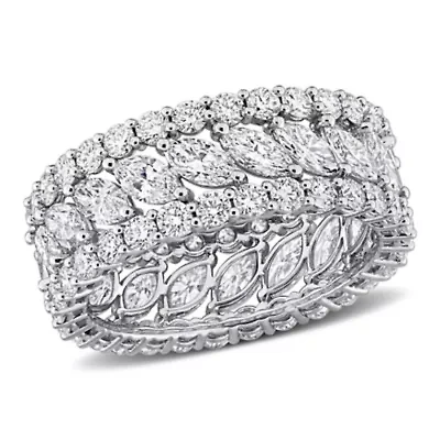 Lab Grown Diamonds Ring 14k White Gold