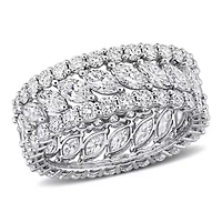 Lab Grown Diamonds Ring 14k White Gold