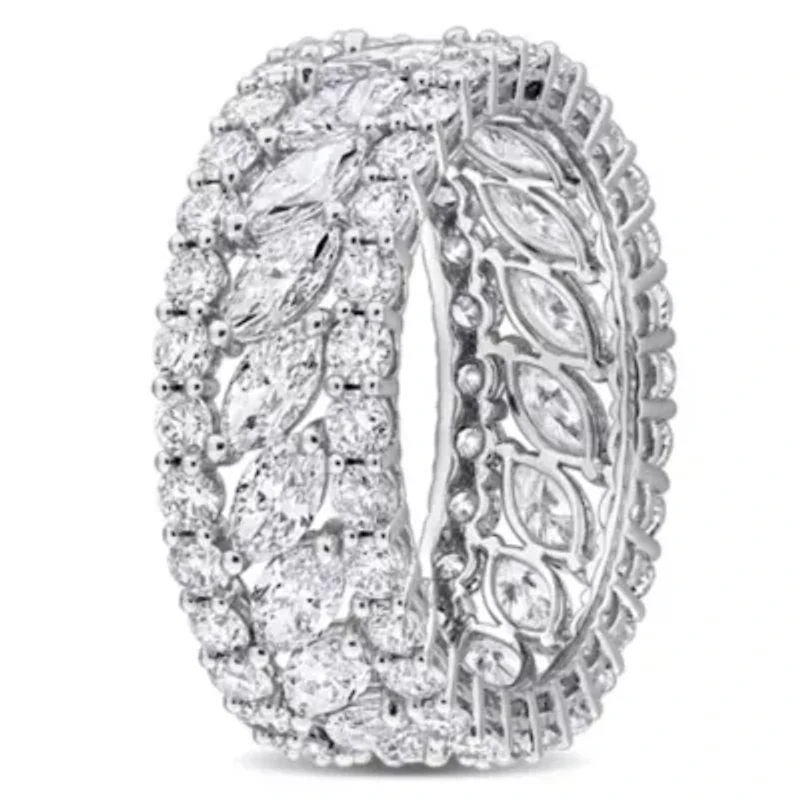 Lab Grown Diamonds Ring 14k White Gold