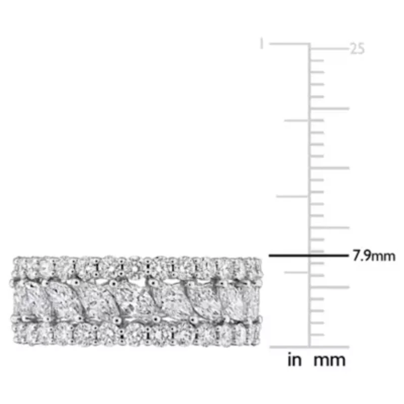 Lab Grown Diamonds Ring 14k White Gold