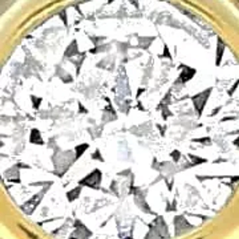 Lab Grown Diamond Necklace in Yellow Plated Sterling Silver- 16 in