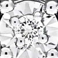 Lab Grown Diamond Necklace in Sterling Silver- 16 in