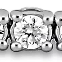 Lab Grown Diamond Tennis Bracelet in 14k White Gold- 7 in