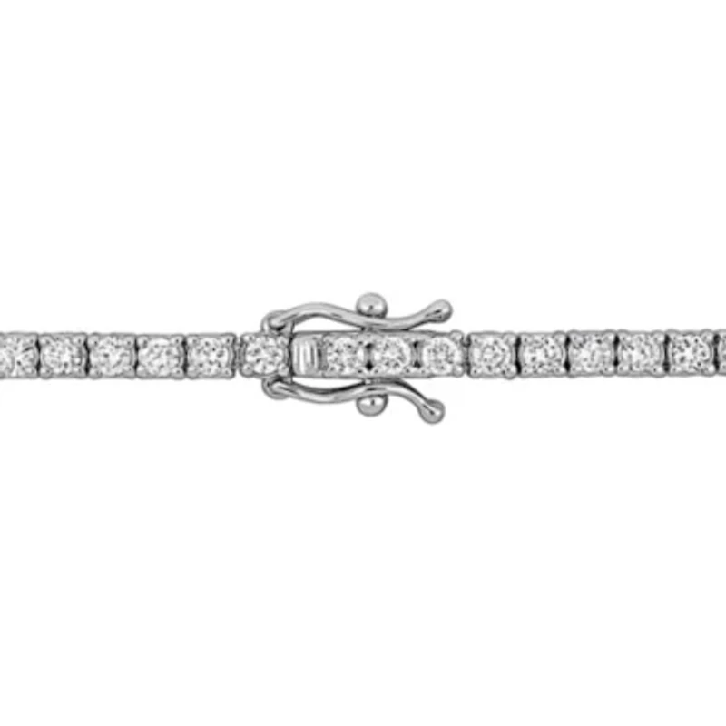 Lab Grown Diamond Tennis Bracelet in 14k White Gold- 7 in