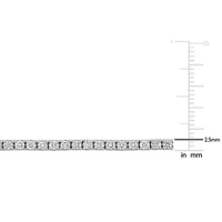 Lab Grown Diamond Tennis Bracelet in 14k White Gold- 7 in