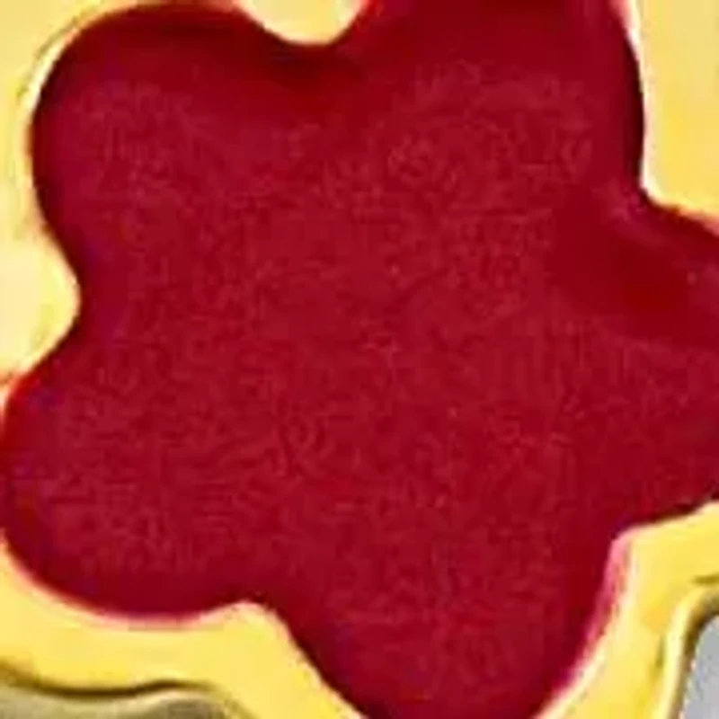 Kid's Pink Enamel Flower Charm Station Bracelet in 14K Yellow Gold - 7 in