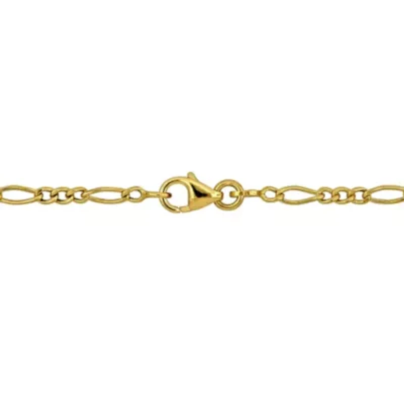 Kid's 2mm Figaro Link Bracelet in 14K Yellow Gold - 5.5 In
