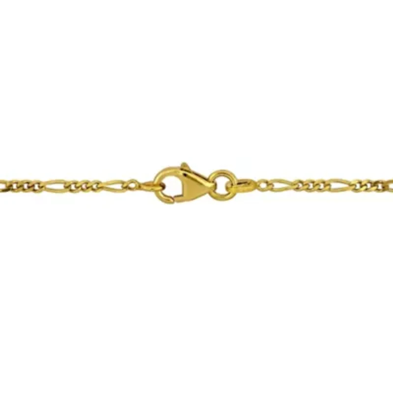 Kid's 1.5mm Figaro Link Chain Bracelet in 14K Yellow Gold - 4.5 + 1" Ext.