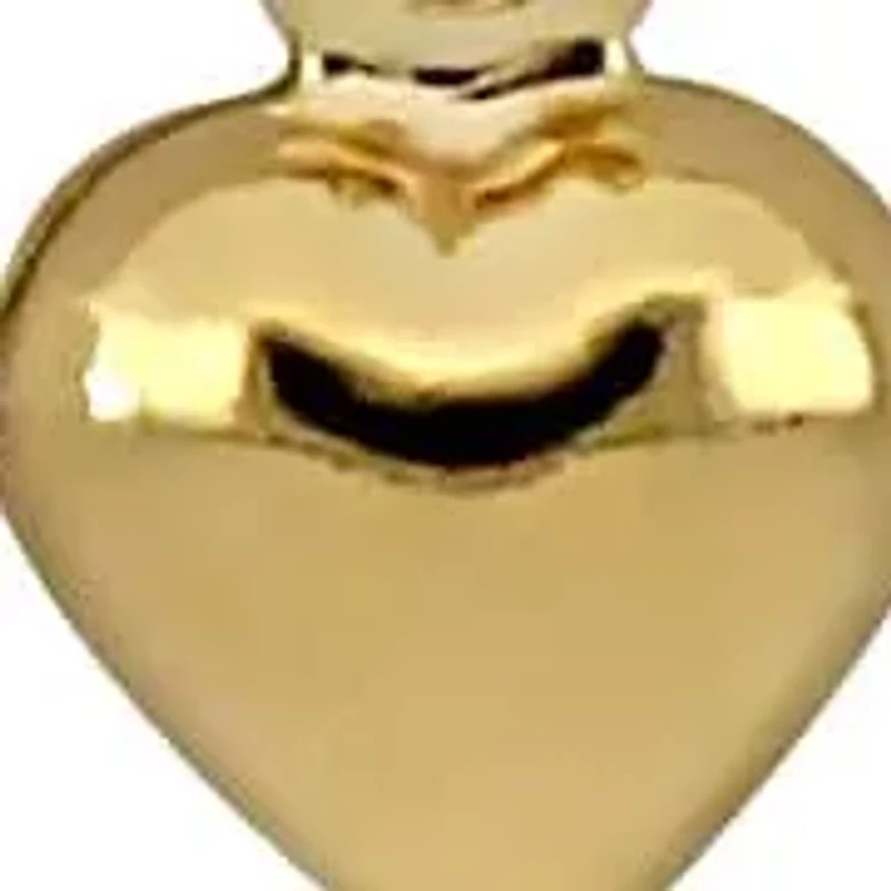 Kid's Five Charm Station Necklace in 14K Yellow Gold - 14"+ 2"ext