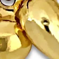 Kid'S Double Heart Charm Station Bracelet In 14K Yellow Gold - 6.5"+ 0.5" Ext.