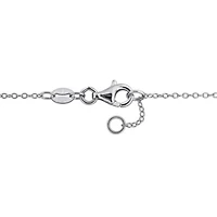 Black Diamond Bracelet in Sterling Silver - 7 + 0.5 Ext.
