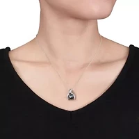 8-8.5mm & 9-10mm Tahitian Cultured Pearl Pendant with Chain & Earrings Set in Sterling Silver - 18 in