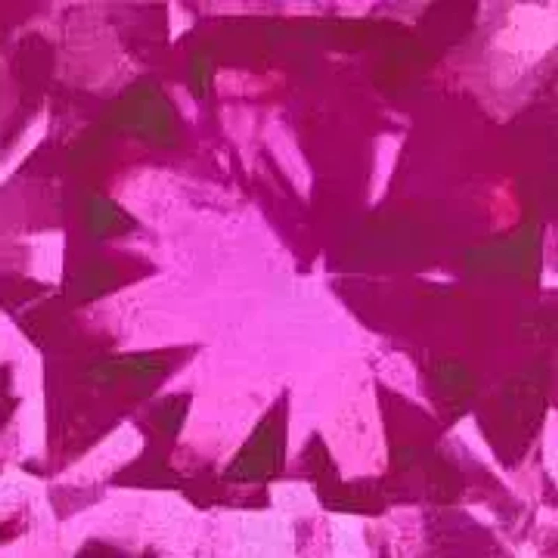 Lab Created Pink Sapphire Hoop Earrings in Yellow Plated Sterling Silver