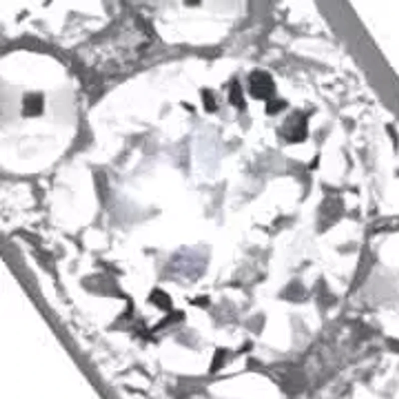 White Topaz Pendant with Chain in Sterling Silver