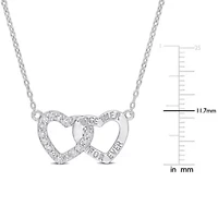 White Topaz Pendant with Chain in Sterling Silver