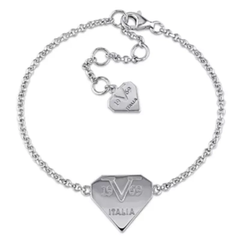 Charm Bracelet in Sterling Silver, 6"