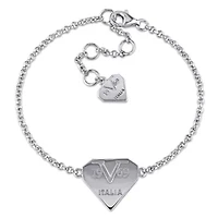 Charm Bracelet in Sterling Silver, 6"
