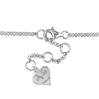 Charm Bracelet in Sterling Silver, 6"