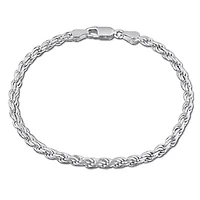 Chain Bracelet in Sterling Silver, 8"