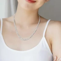 6.1mm Diamond Cut Curb Bevelled Necklace in Sterling Silver, 18"