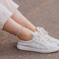 5mm Diamond Cut Rope Chain Anklet in Sterling Silver, 9"