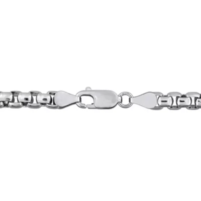 5.20mm Box Link Anklet in Sterling Silver, 9"