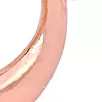 Paperclip Link Heart Clasp Necklace and Anklet Set in Rose Plated Sterling Silver, 18"+9"