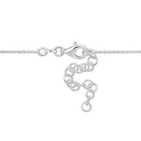 3-Piece Set Heart Lock Charm Enamel Necklace in Tri-Tone Sterling Silver, 18"