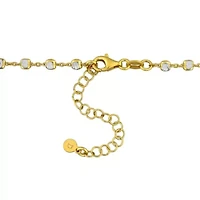 4 Leaf Clover Pendant with Chain in Yellow Plated Sterling Silver, 16"+2"ext