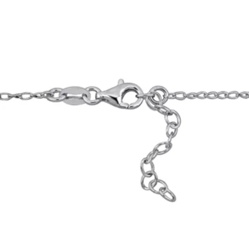 4.5mm Heart Link Necklace in Sterling Silver, 16.5 + 1.5 Ext.