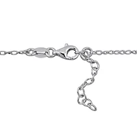4.5mm Heart Link Necklace in Sterling Silver, 16.5 + 1.5 Ext.