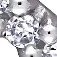 Diamond Heart Pendant in 10k White Gold- 17 in