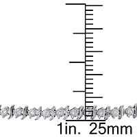 Diamond Bracelet in 10k White Gold - 7 in