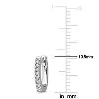 Diamond Earrings in 10k White Gold