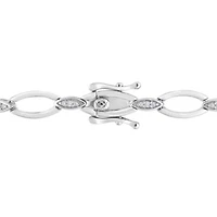 Diamond Bracelet in Sterling Silver - 7.25 in